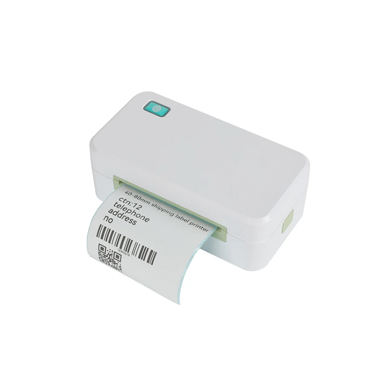Tintenloser Thermo-Etikettendrucker mit 80 mm Durchmesser Tintenloser Thermo-Etikettendrucker mit 80 mm Durchmesser