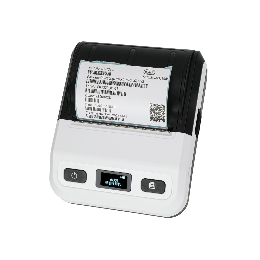 Etiketten-Thermodrucker mit Bildschirm