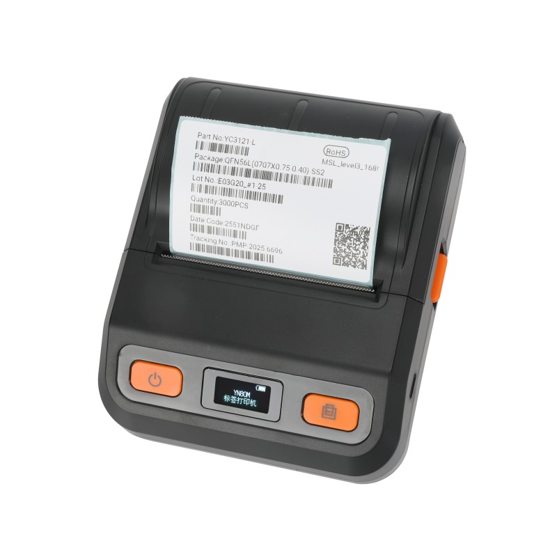 Thermoetikettendrucker mit LED-Bildschirm